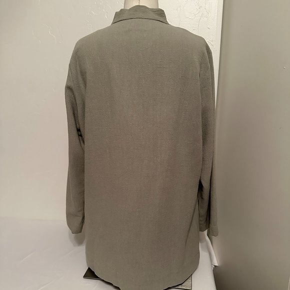 Bird Watchers Linen Pullover 3/4 Sleeve Top [WM Sz M] - Picture 4 of 9